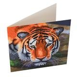 Crystal Card kit diamond painting The Tiger 18 x 18 cm