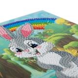 Crystal Card kit diamond painting Rabbit Wonderland 18 x 18 cm