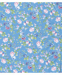 Decopatch papier blauw/roze romantische bloemenprint  OP=OP