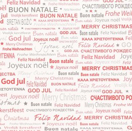 Decopatch papier Vrolijk kerstfeest div. talen OP=OP