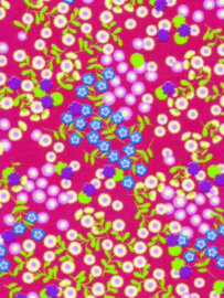 Decopatch papier rood met kleine bloemen OP=OP