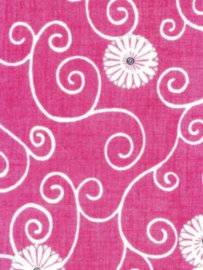 Decopatch papier rood decoratieve bloemenprint OP=OP
