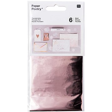 Paper Poetry Transferfolie Rosé Gold