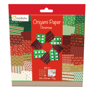 Origami papier  Christmas , 60 vel 70g 20 x 20 cm - met motief