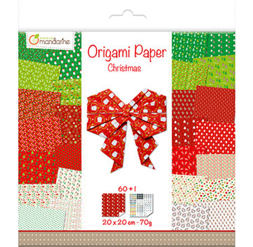 Origami papier Christmas 2, 60 vel 70g 20 x 20 cm - met motief