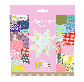 Origami papier Flower, 60 vel 70g 20 x 20 cm - met motief