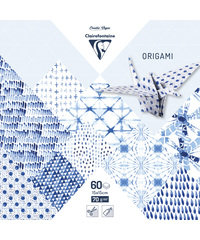 Origami papier Shibori, 60 vel 70g 15 x 15 cm - met motief