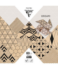 Origami papier Krafty, 60 vel 70g 15 x 15 cm - met motief