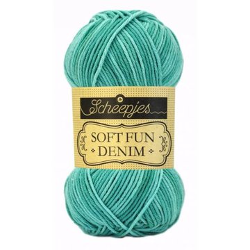 516 SCHEEPJES SOFTFUN DENIM - GROEN 50 gram