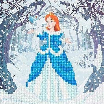 Crystal Card kit diamond painting Enchanted Princess 18 x 18 cm