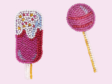 Miniart Crafts - Lollipop Ice Cream - borduren met kralen