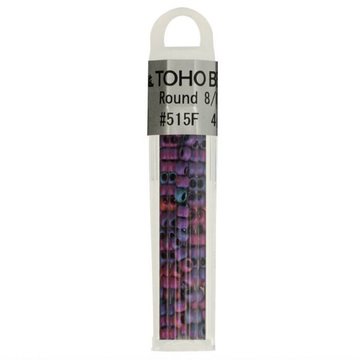 TOHO GLASKRALEN ROND 8-0 TH8-0515F PAARS BLAUW ROZE