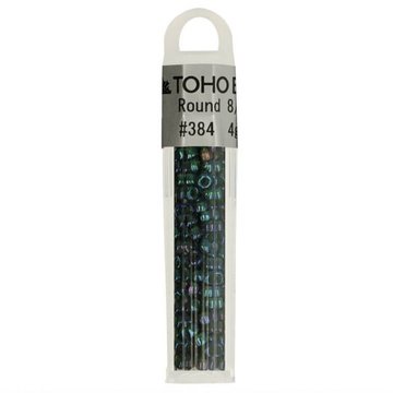 TOHO GLASKRALEN ROND 8-0 TH8-0384 GROEN PAARS