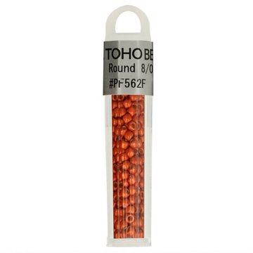 TOHO GLASKRALEN ROND 8-0 TH8-PF562F ORANJE