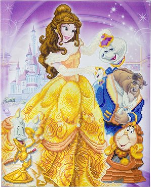 Crystal Art kit Disney Beauty and the Beast Medley (partial) 40 x 50 cm
