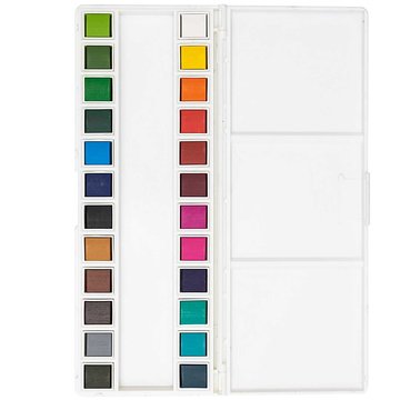 ART ARTISTS WATER COLOURS AQUARELVERF 24 KLEUREN