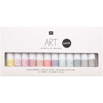 ART ACRYLIC SET PASTEL 12 X 12 ML.