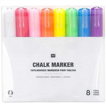 Chalk marker Krijtstiftenset rainbow