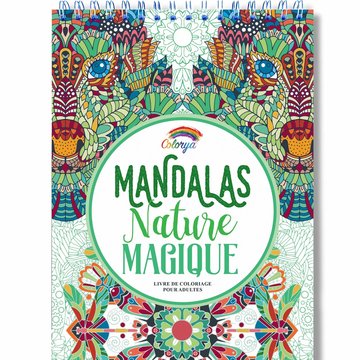 Colorya kleurboek v. volwassenen Mandala's Magische Natuur A4 spiraalgebonden