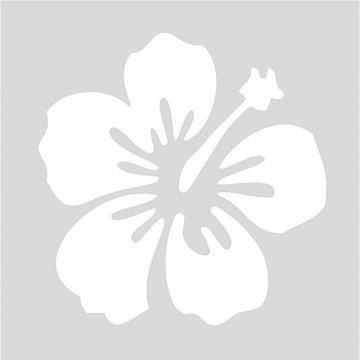 Zelfklevend sjabloon Hibuscus 7,5x7,5cm