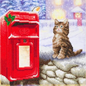 Crystal Art Postman Cat (partial) 30 x 30 cm