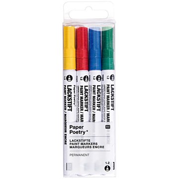 RICO DESIGN PAINT MARKER SET MULTICOLOUR 1,2MM  4 ST.