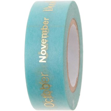 PAPER POETRY TAPE MAANDEN 1,5CM 10M