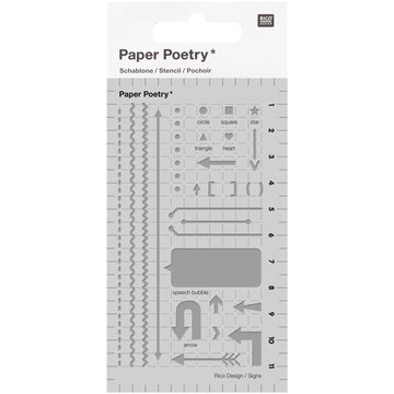 PAPER POETRY BULLET DIARY DAGBOEK SJABLOON PIJLEN 7x12CM