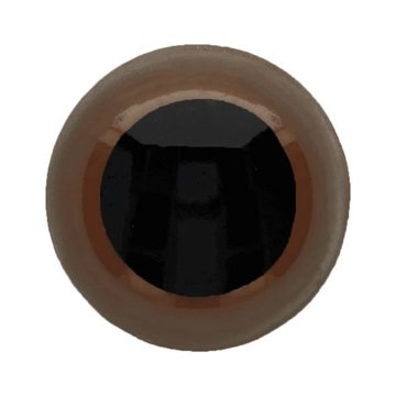 DIERENOGEN - VEILIGHEIDSOGEN TWEEKLEURIG 8MM bruin