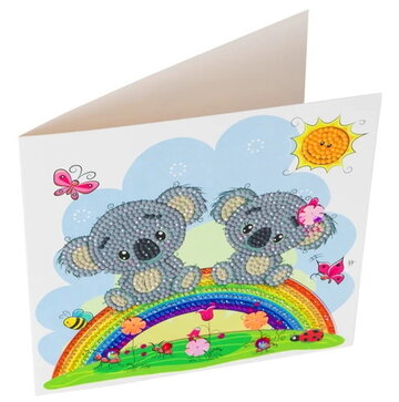 Crystal Card kit diamond painting Koala 18 x 18 cm