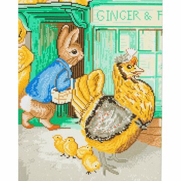 Crystal Art kit ® Ginger and Pickles Store Peter Rabbit 40 x 50 cm full diamond painting