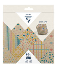 Origami papier Kraft Color, 60 vel 70g 15 x 15 cm - met motief