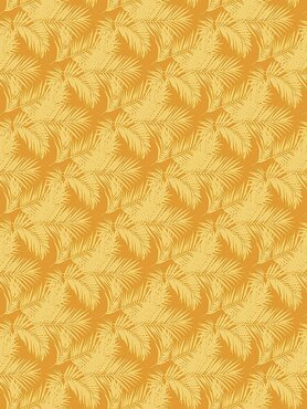Decopatch papier Palmbladeren oranje/geel