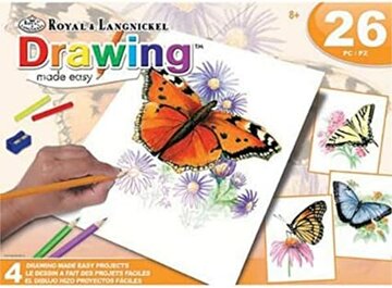 Makkelijk kleuren Vlinders (4 projecten 20x25cm) Royal & Langnickel