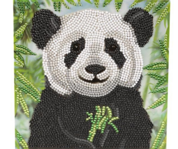 Crystal Card kit diamond painting Baby Panda - Martha Bowyer 18 x 18 cm
