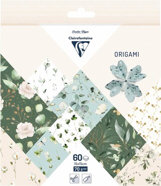 Origami papier Romantique, 60 vel 70g 15 x 15 cm - met motief
