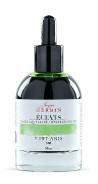 Herbin Eclats aquarel inkt ANIJSGROEN -530- Flesje 50ml