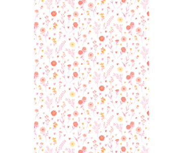 Texture Decopatch papier Love Flowers hotfoil