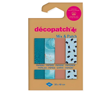Decopatch papier Mix & Patch Blauw van jou