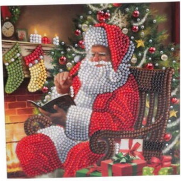 Crystal Card Kit ® Winter Santa wish (18x18cm/partial)