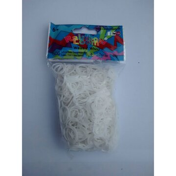 Rainbow Loom wit opaque 600 stuks