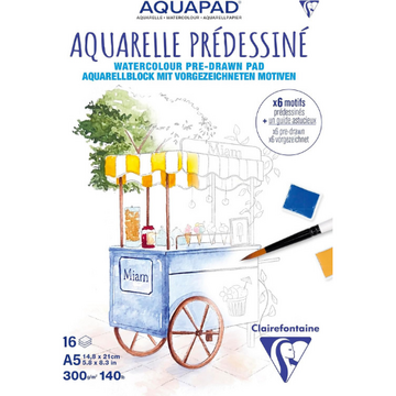 Aquapad Aquarelblok Delicatessen A5 | 15 vellen | 300 g