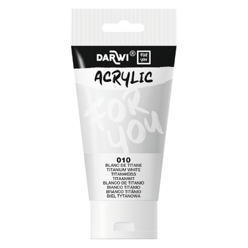 Darwi For You acrylverf 75 ml in tube titaniumwit