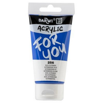 Darwi For You acrylverf 75 ml in tube ultramarijn blauw