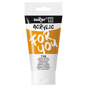 Darwi For You acrylverf 75 ml in tube Indisch geel