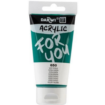 Darwi For You acrylverf 75 ml in tube phtalogroen