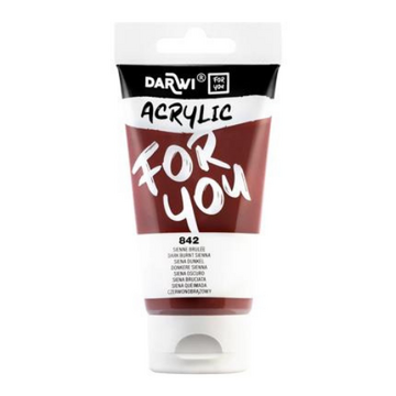 Darwi For You acrylverf 75 ml in tube donkere sienna