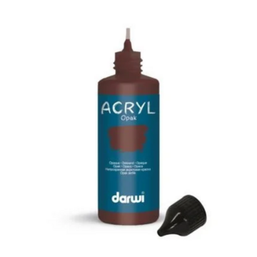 Darwi opaque acrylverf chocoladebruin 801