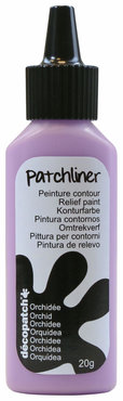 Patchliner reliëfverf Orchidee (paars) 