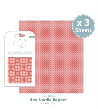 Decoupage papier Nordic Repeat - Craft Consortium